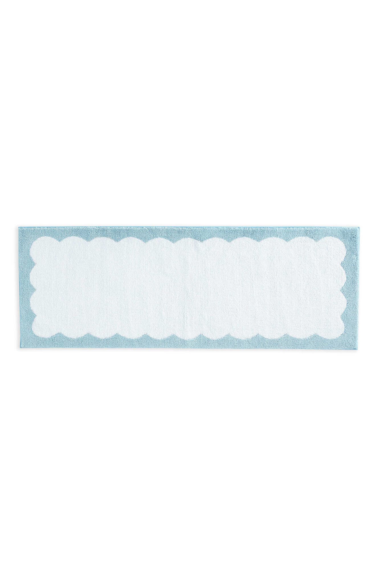 Bedford Scallop Microfiber Bath Rug