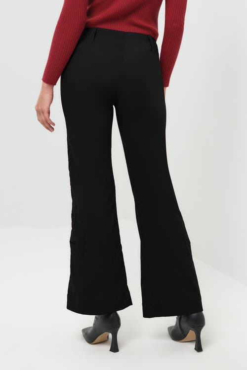 Anatomie Madonna Mid Weight Wide Leg Pant In Black