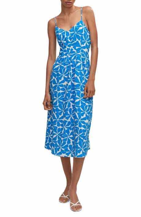 Floral Seersucker Midi Dress