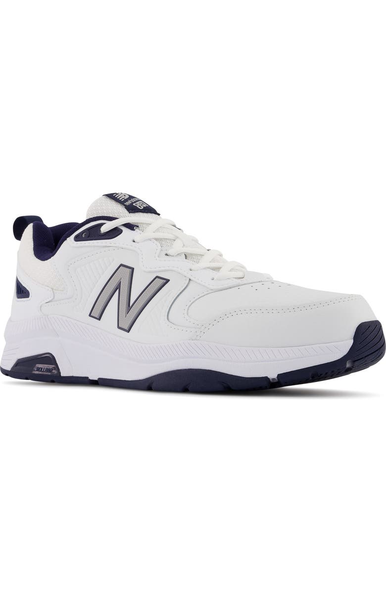 New Balance MX 857 v3 Training Shoe, Main, color, White/ Navy