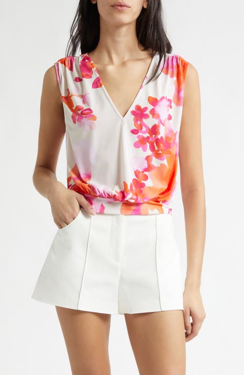 Sabine Floral V-Neck Top