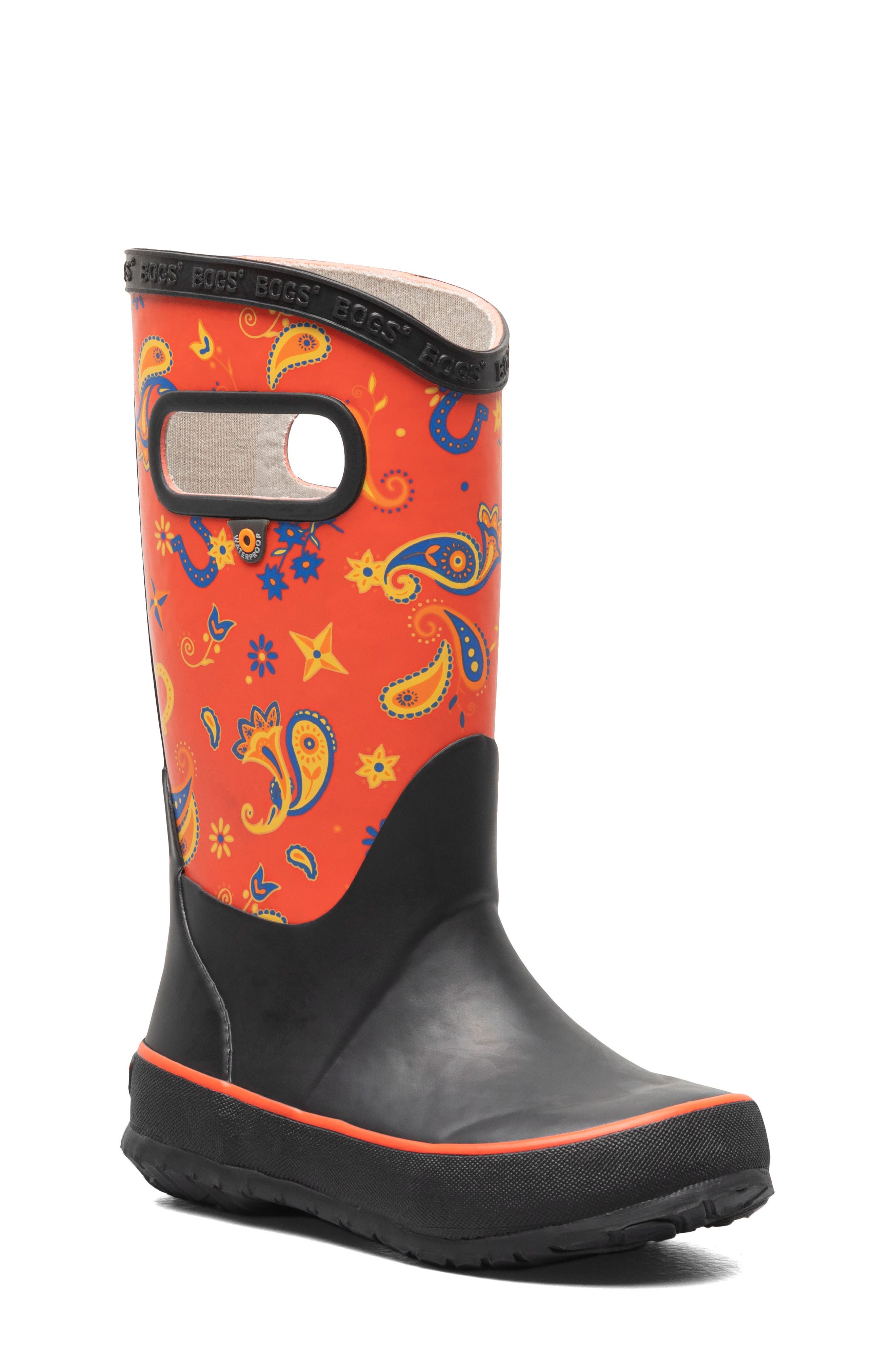 Bogs Kids' Classic Rain Boot, Main, color, Red Multi