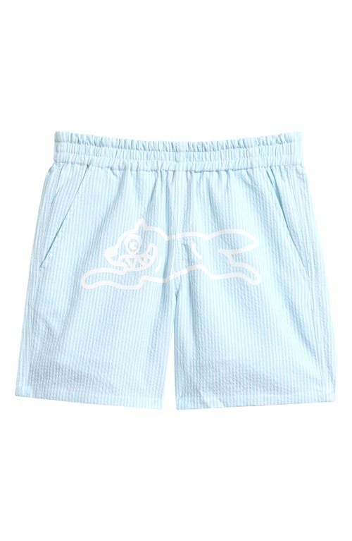 Icecream Kids' Prep Cotton Shorts In Blue
