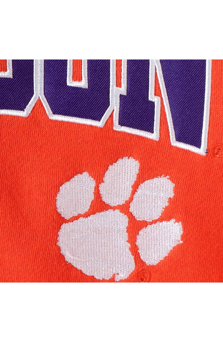 STADIUM ATHLETIC Youth Orange Clemson Tigers Applique Arch & Logo Full-Zip Hoodie, Alternate, color,