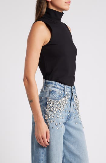 rag & bone Irina Sleeveless Ponte Turtleneck Top | Nordstrom