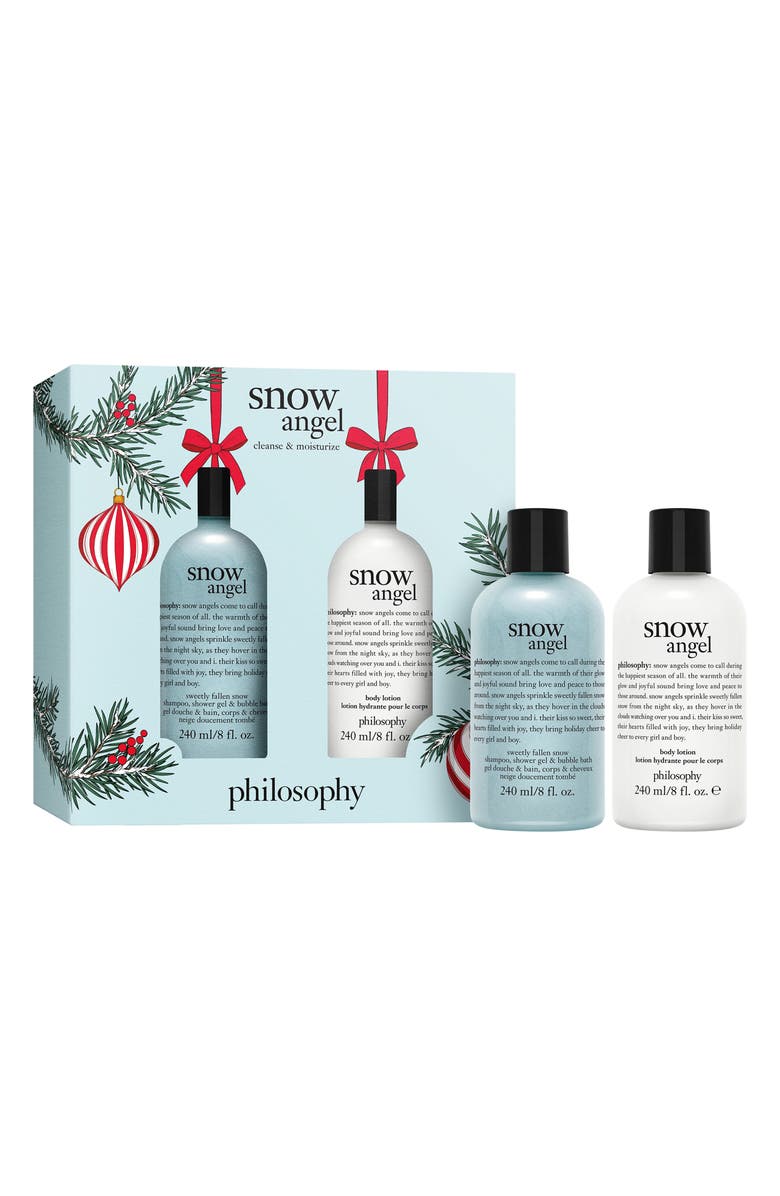 philosophy snow angel shower gel & lotion set of two, Main, color, 