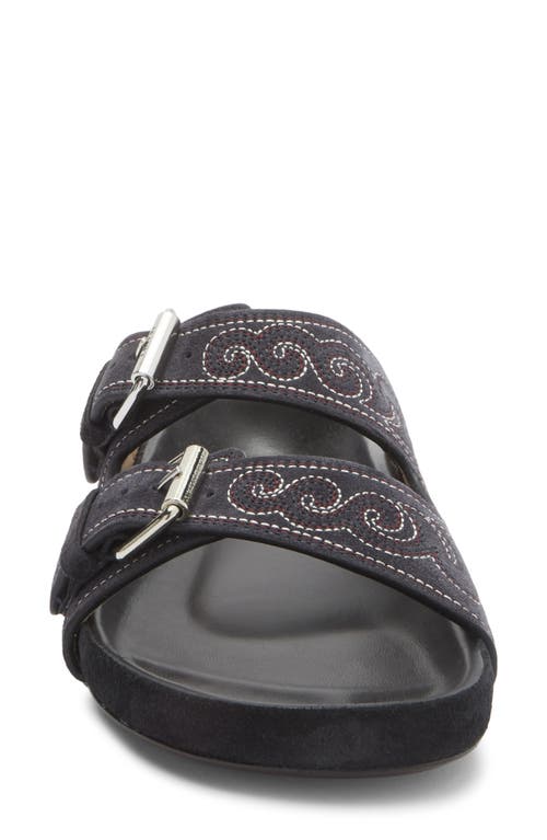 Isabel Marant Lennoyo Slide Sandal In Black