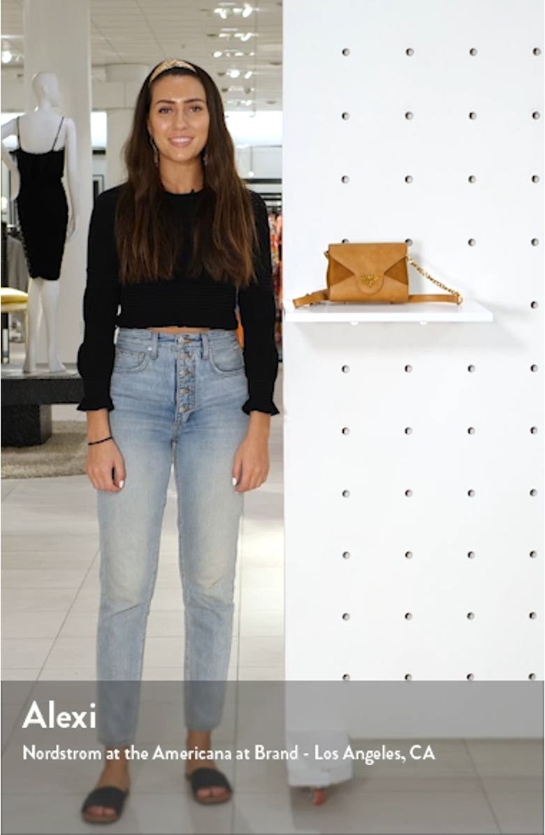 Bee Lock Faux Leather Crossbody Bag, sales video thumbnail