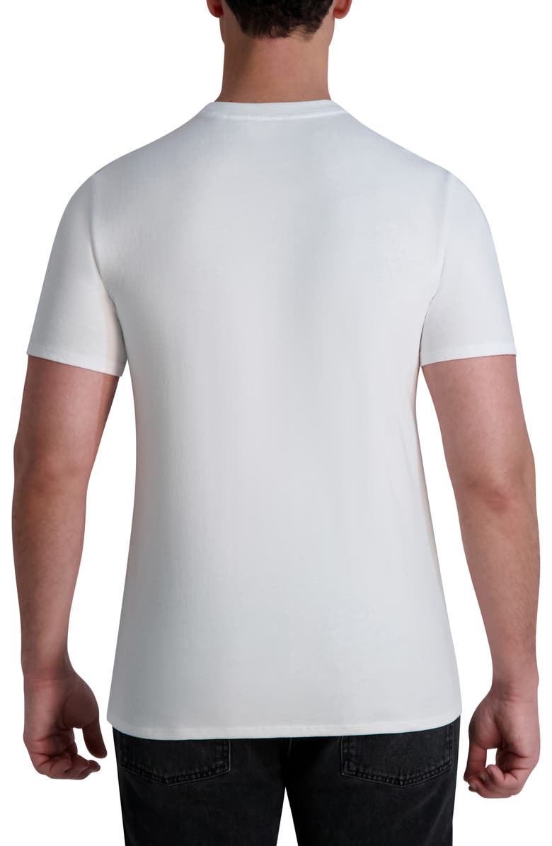 KARL LAGERFELD PARIS Core Logo Cotton Graphic T-Shirt, Alternate, color, White