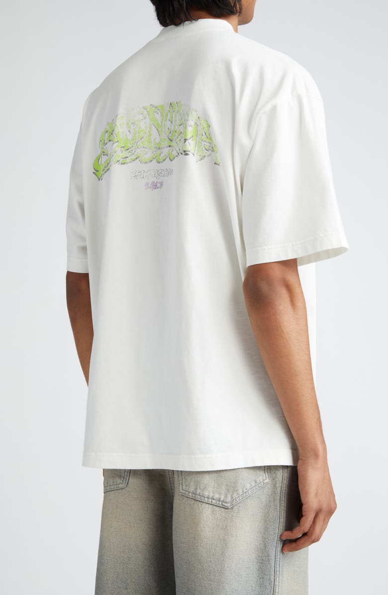 Balenciaga Lunar New Year Dragon Cotton Graphic T-Shirt, Alternate, color, 