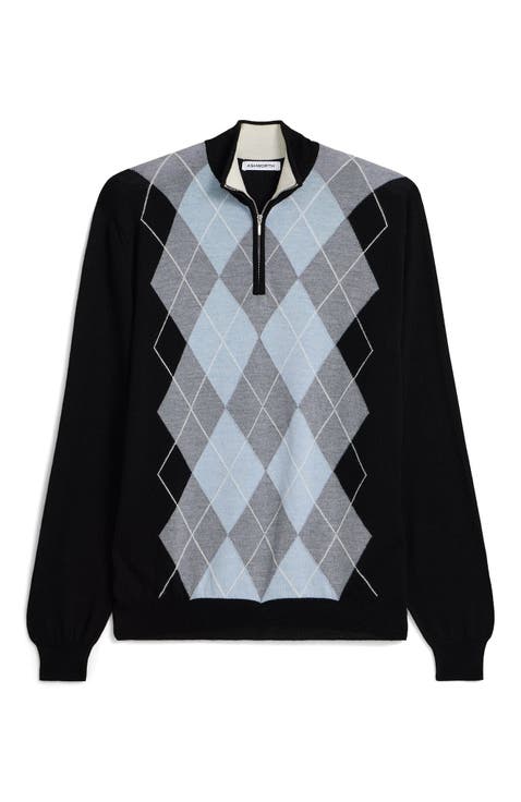 Extrafine Merino Argyle 1/4 Zip
