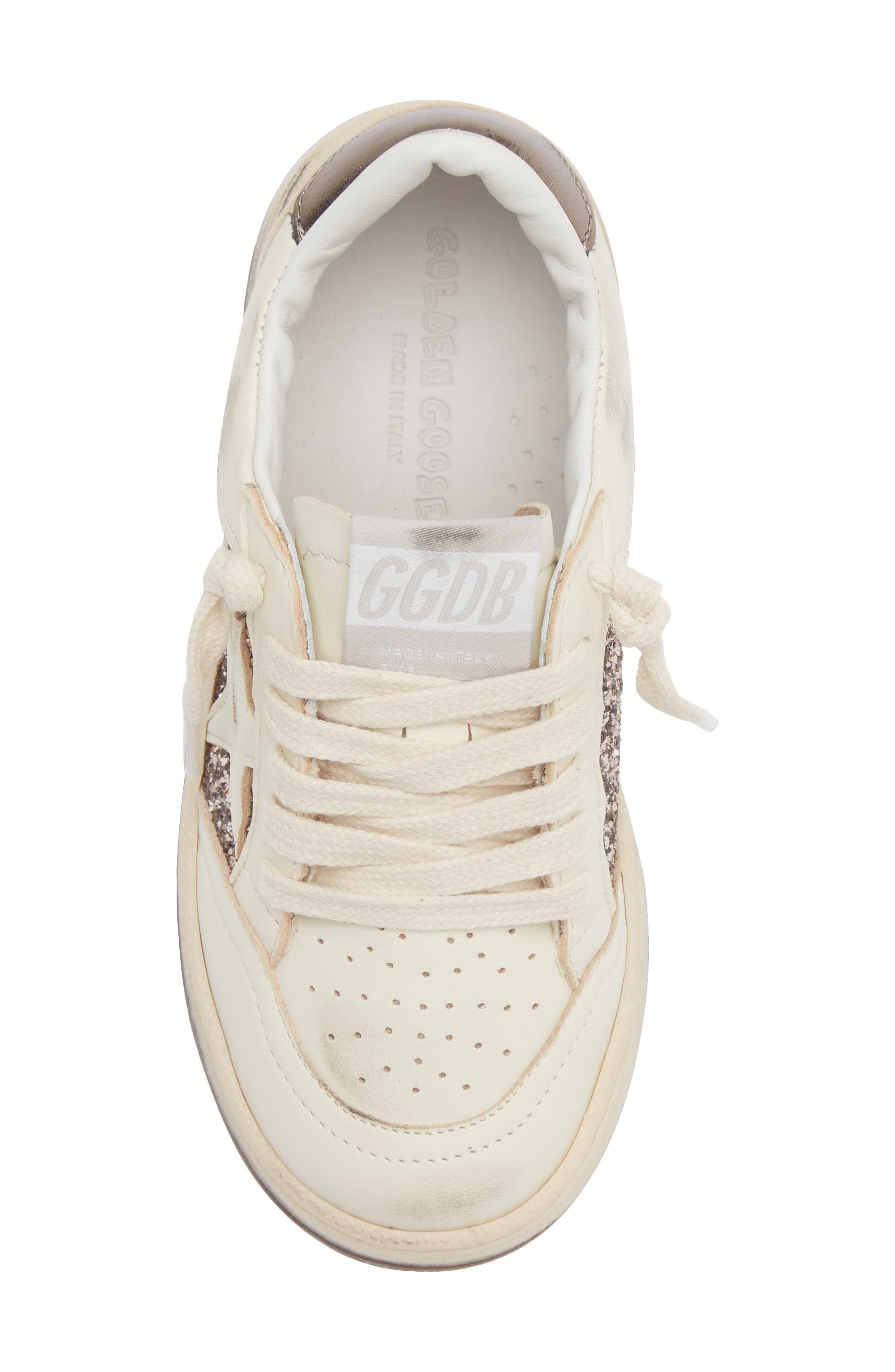 Golden Goose Kids' Ball Star Sneaker, Alternate, color, Taupe/ White
