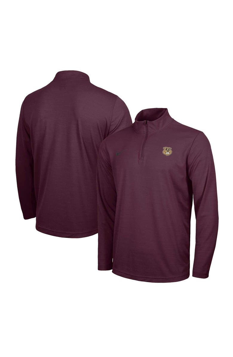 Nike Men's Nike Maroon Minnesota Golden Gophers Team Intensity Performance Quarter-Zip Jacket, Alternate, color, 
