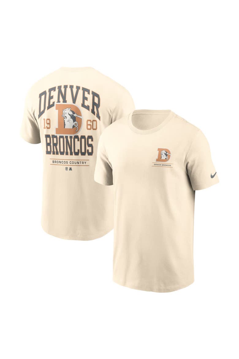 Men's Nike Natural Denver Broncos Freestyle Essential T-Shirt, Main, color, Natural