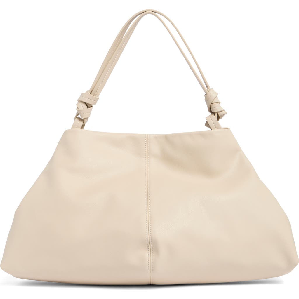 Bcbg Soft Knot Shoulder Bag In Soft Cream