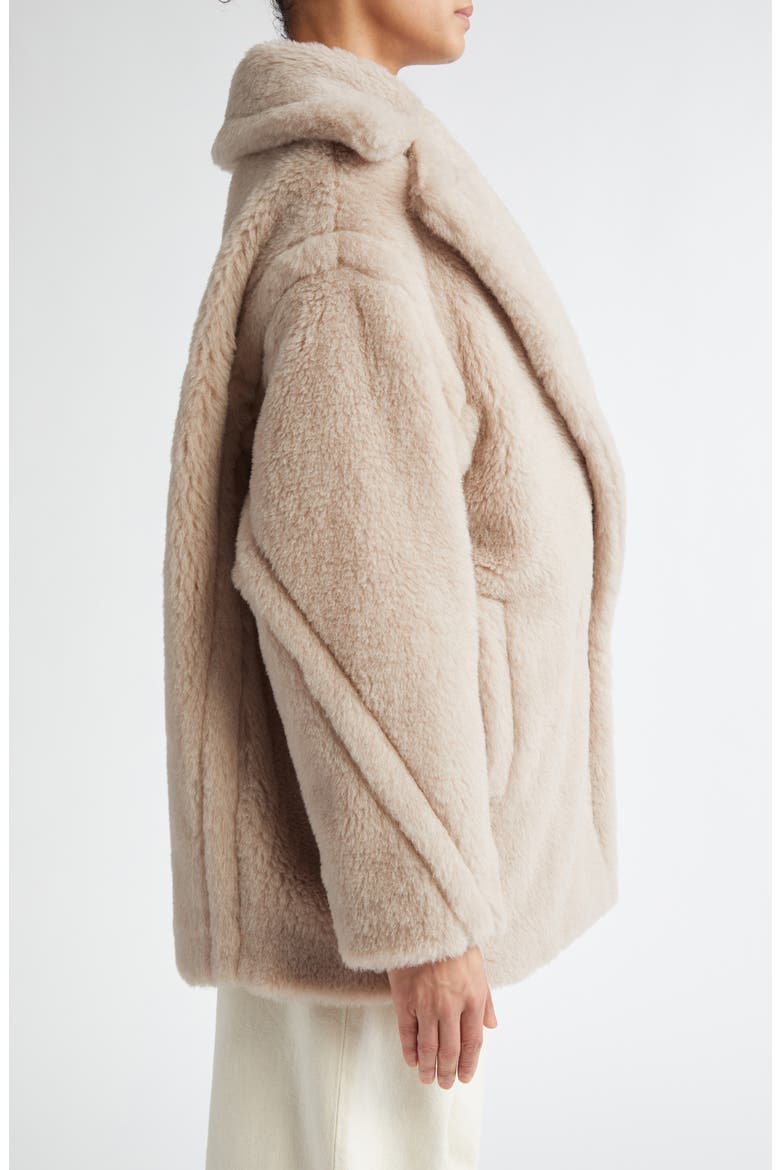 Olga Teddy Short Coat, Alternate, color, SAND
