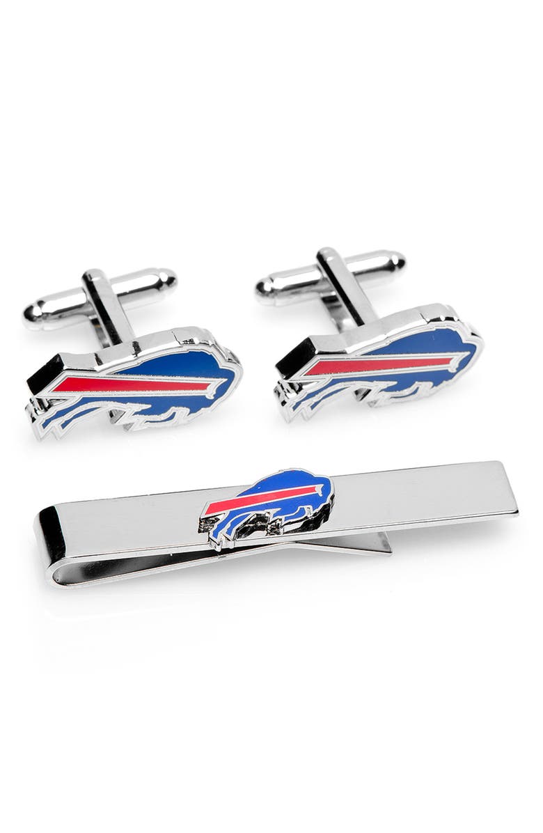 Cufflinks, Inc. NFL Buffalo Bills Cuff Links and Tie Bar Gift Set, Main, color,