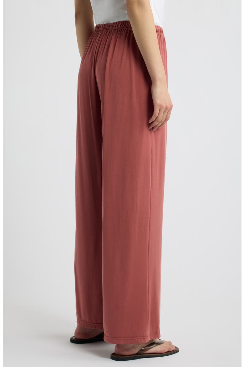 Luci Wide Leg Jersey Pants, Alternate, color, ANTIQUE ROSE