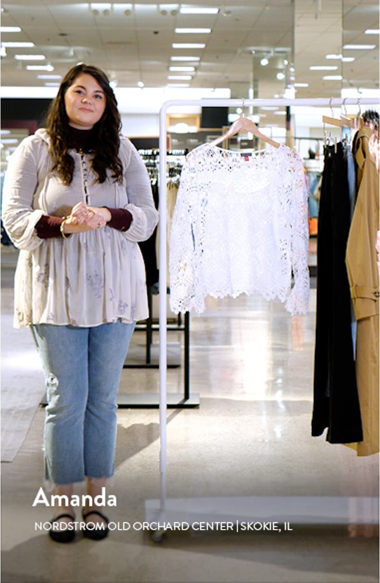 Open Stitch Lace Top, sales video thumbnail