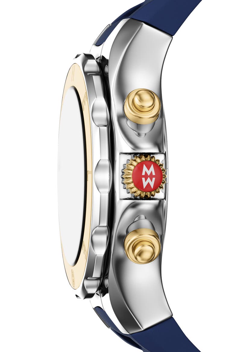 Jellybean Two-Tone Silicone Strap Watch, 38mm, Alternate, color, TWO TONE