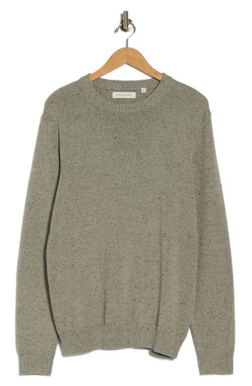 James Campbell Donegal Long Sleeve Sweater In Gray