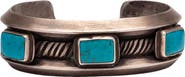 Fortela Turquoise Square Sterling Silver Bracelet
