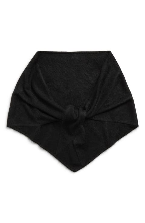 Brushed Cashmere Triangle Wrap
