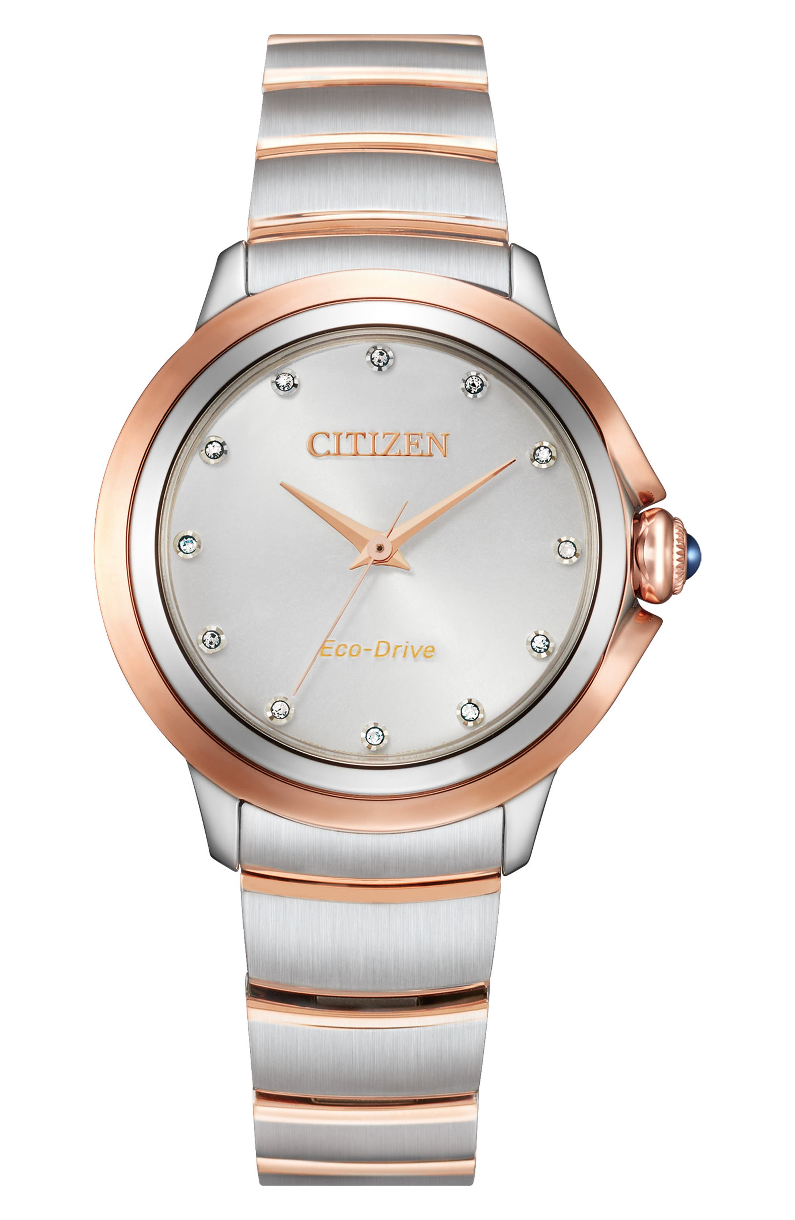 Citizen Ceci Diamond Accent Two-Tone Bracelet Watch, 32mm