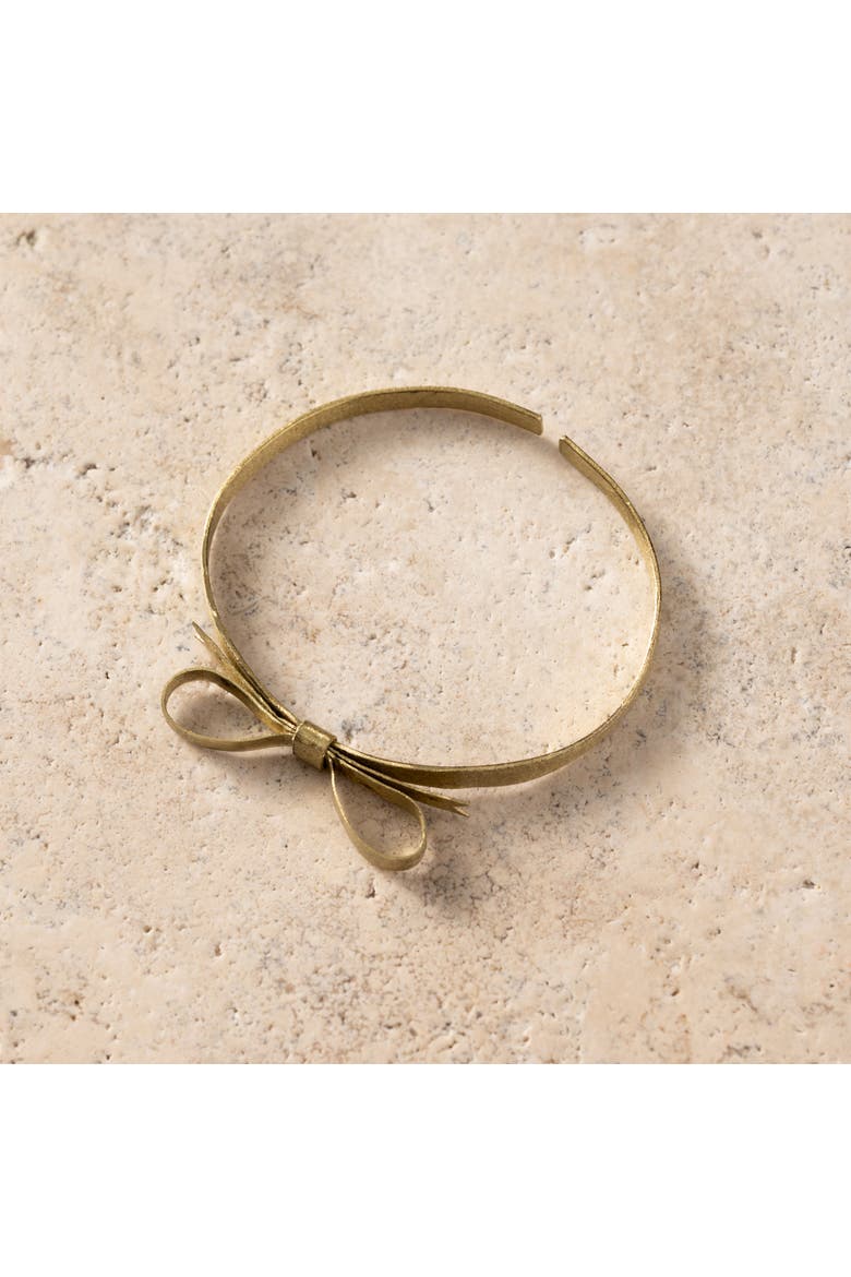 Dorada Bronze Bow Bracelet, Alternate, color, Bronze