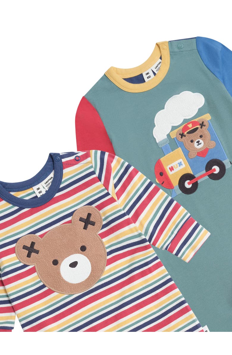 Huxbaby Hux Romper 2 Pack Set, Alternate, color, Multi