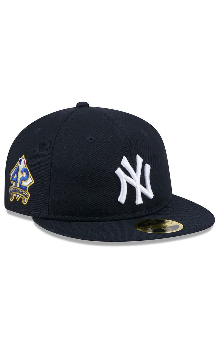 New Era Men's New Era Navy New York Yankees 2025 Jackie Robinson Day Retro Crown 59FIFTY Unstructured Fitted Hat, Alternate, color,