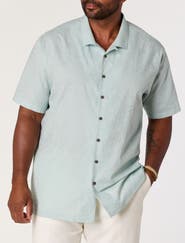 Oak Hill by DXL Big & Tall Solid Camp Shirt