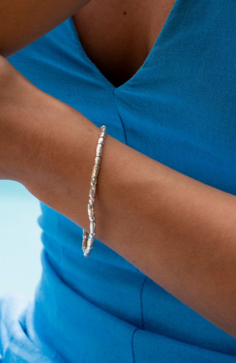 Dower & Hall Rice Nomad Bracelet, Alternate, color, Sterling Silver