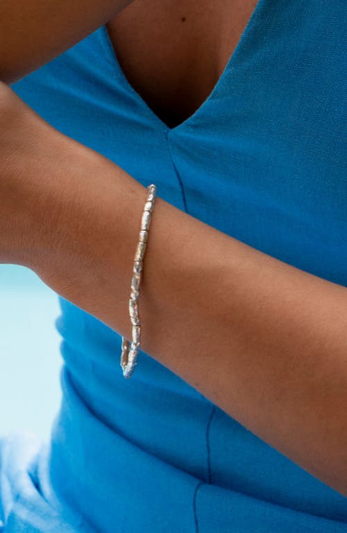 Dower & Hall Rice Nomad Bracelet In Metallic
