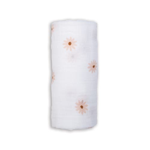Lulujo Cotton Muslin Swaddle In Daisies