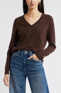 Nordstrom V-Neck Cashmere Sweater