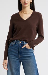 Nordstrom V-Neck Cashmere Sweater
