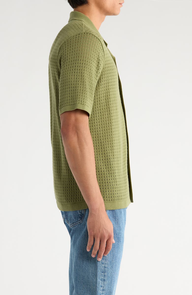 Vans Feldman Short Sleeve Cardigan, Alternate, color, Loden Green