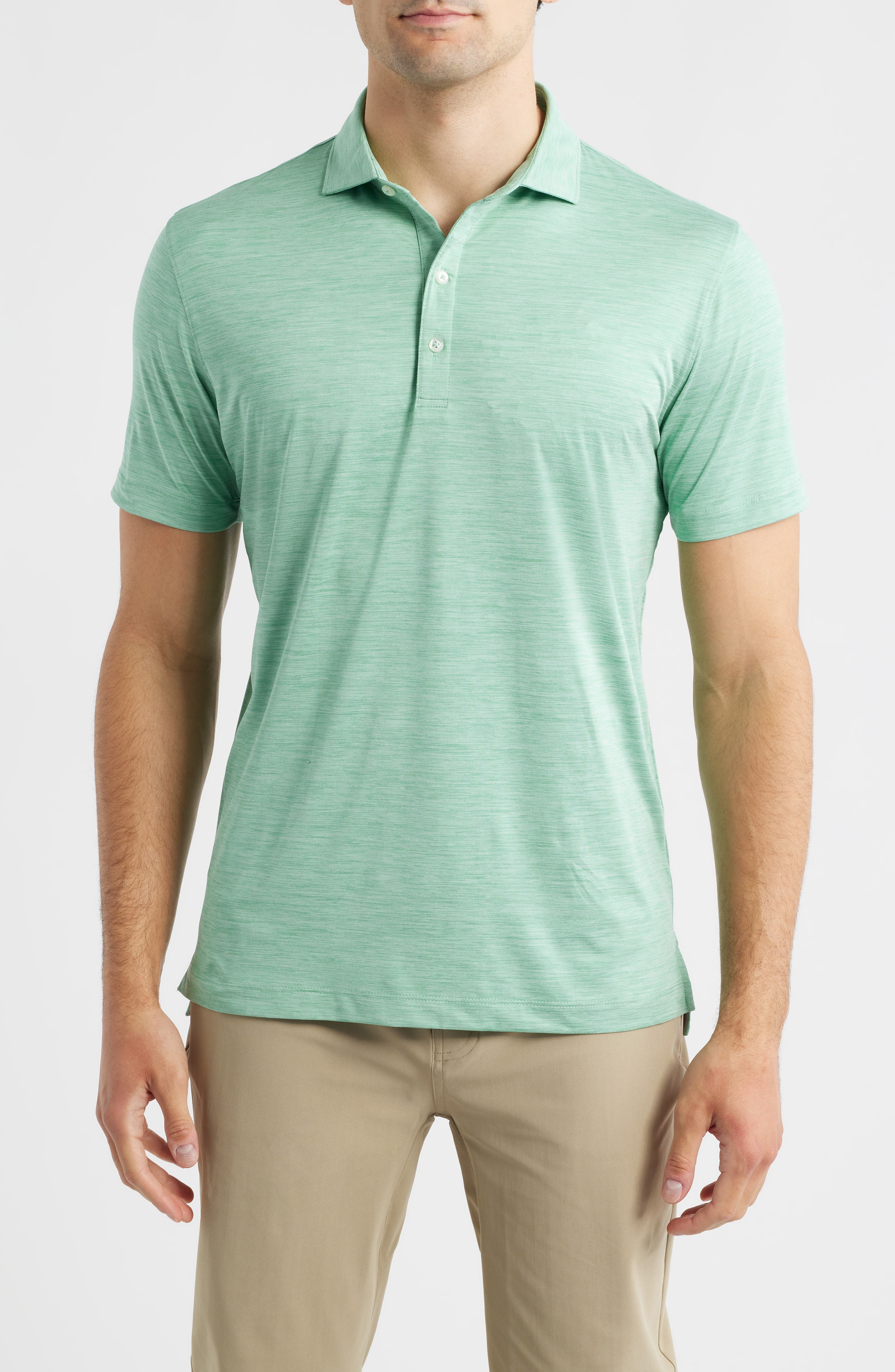 Johnnie-o Huron Prep-formance Polo In Green
