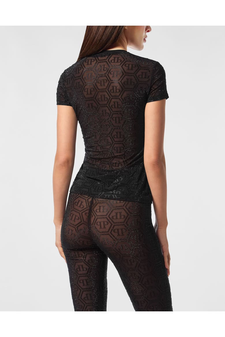 T-Shirt Sexy Pure Monogram Women, Alternate, color, black