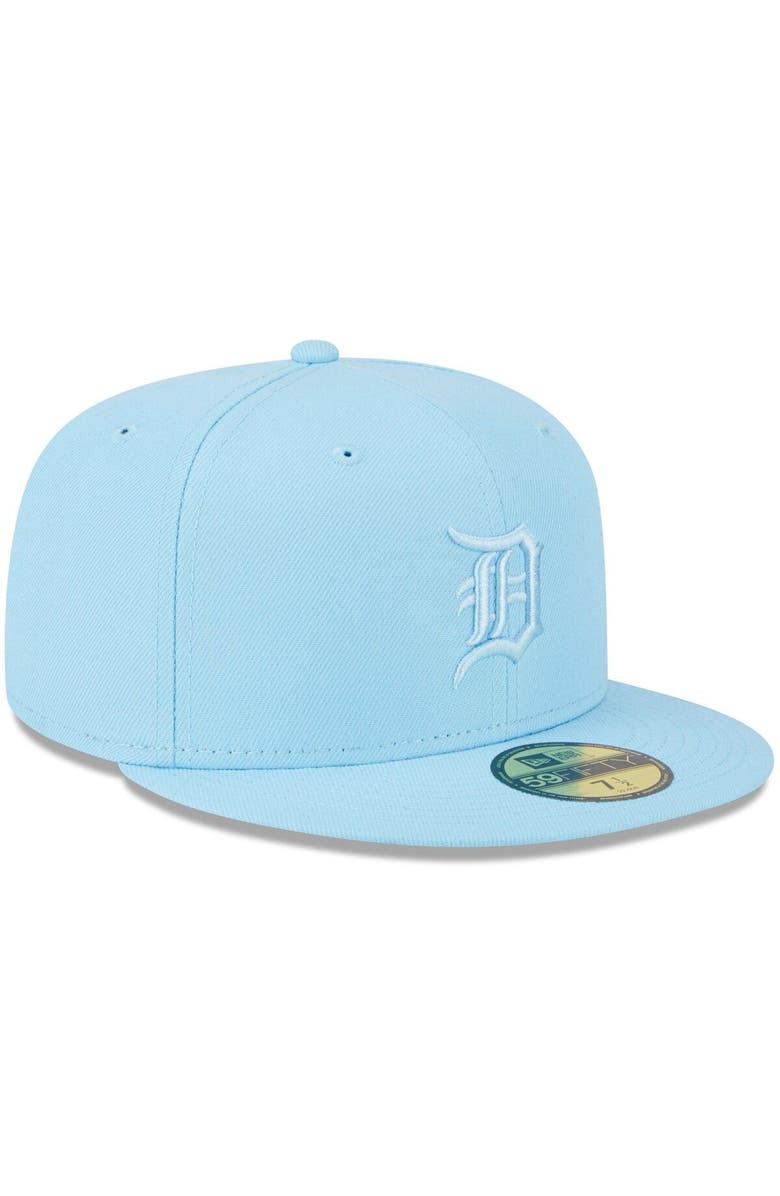 New Era Men's New Era Light Blue Detroit Tigers 2023 Spring Color Basic 59FIFTY Fitted Hat, Alternate, color, 