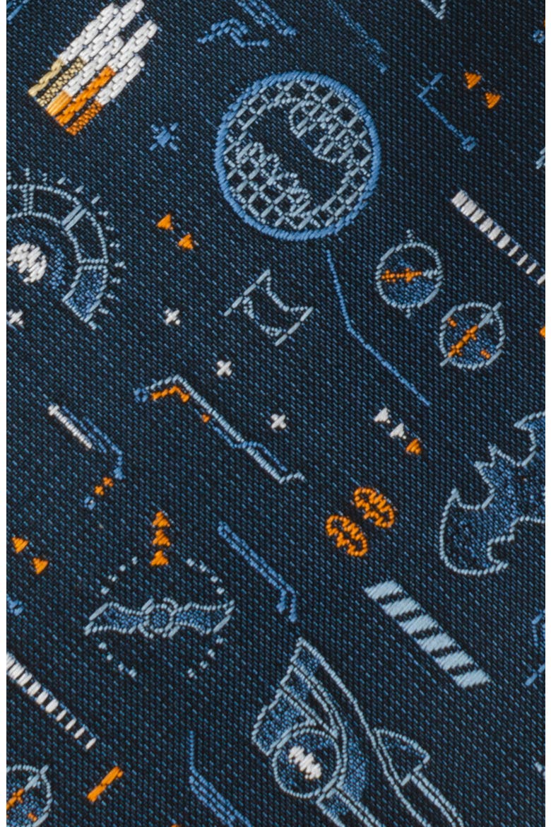 Batman Batmobile Silk Blend Tie, Alternate, color, NAVY/ BLACK