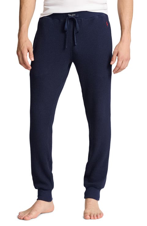 Waffle Cotton Blend Pajama Joggers