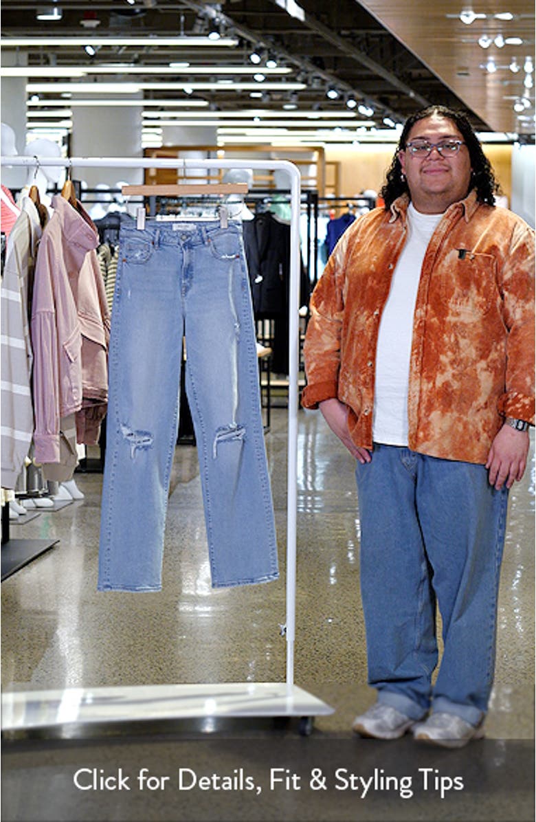 Distressed Rip Wide Leg Jeans, sales video thumbnail