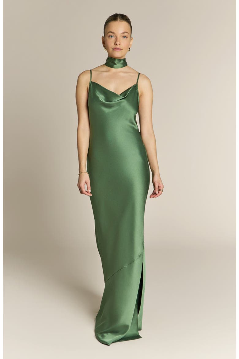 Pollenca Cowl Neck Dress, Alternate, color, Olive