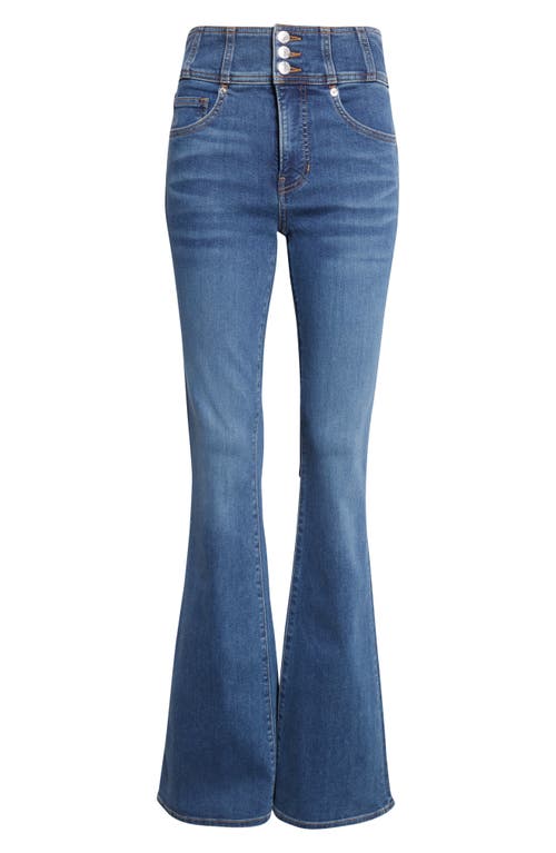 Veronica Beard Beverly High Waist Skinny Flare Jeans In Blue