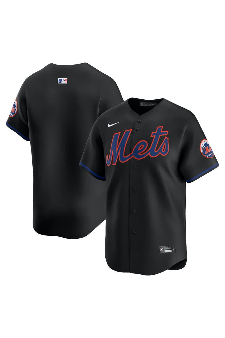 Men's Nike Black New York Mets Alternate Limited Jersey, Main, color, Black