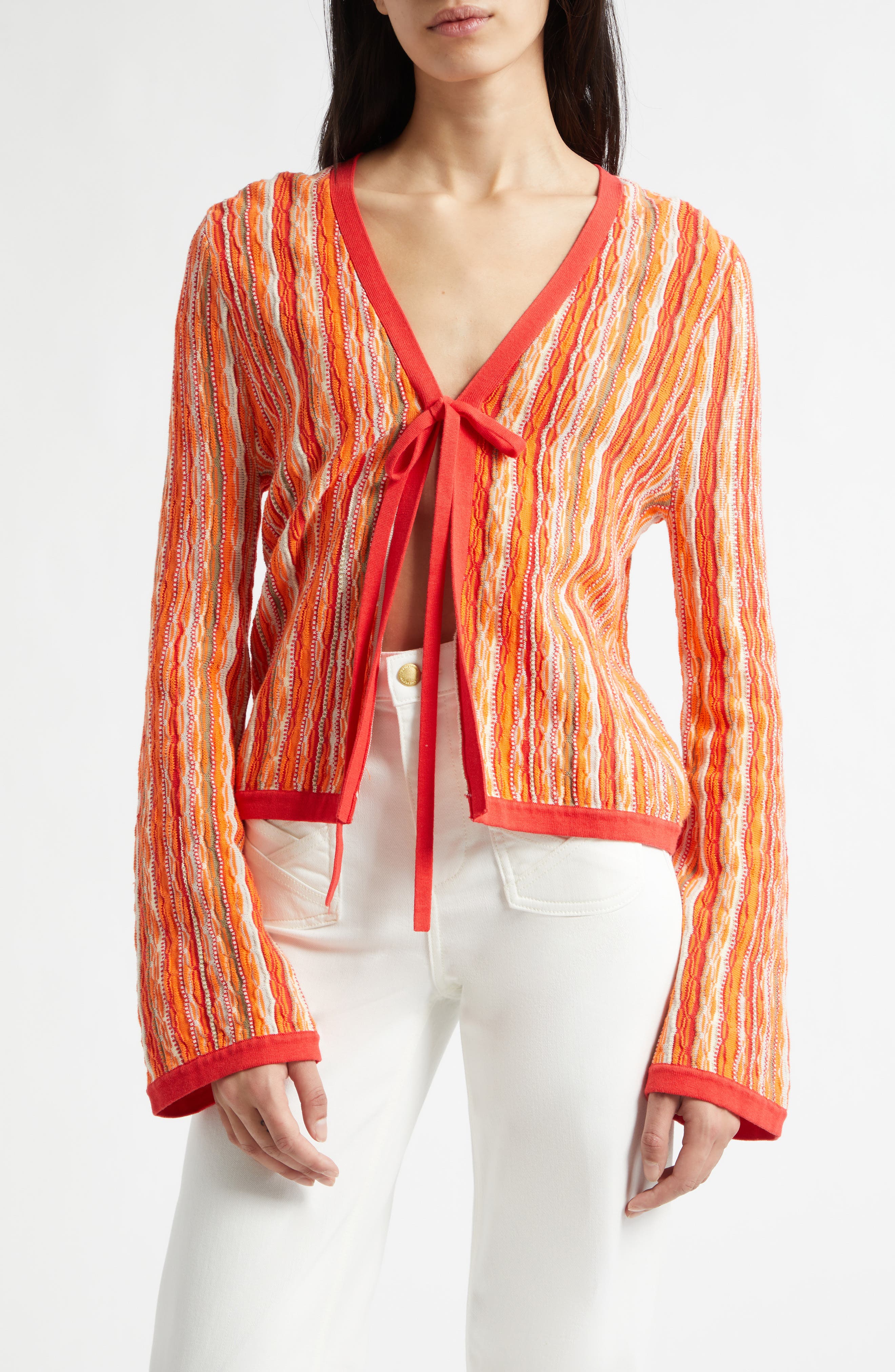 Daniela Stripe Cardigan - image 3