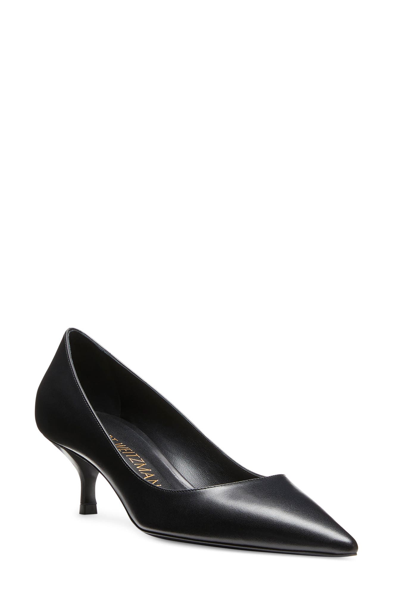 Stuart Kitten Heel Pump, Main, color, BLACK