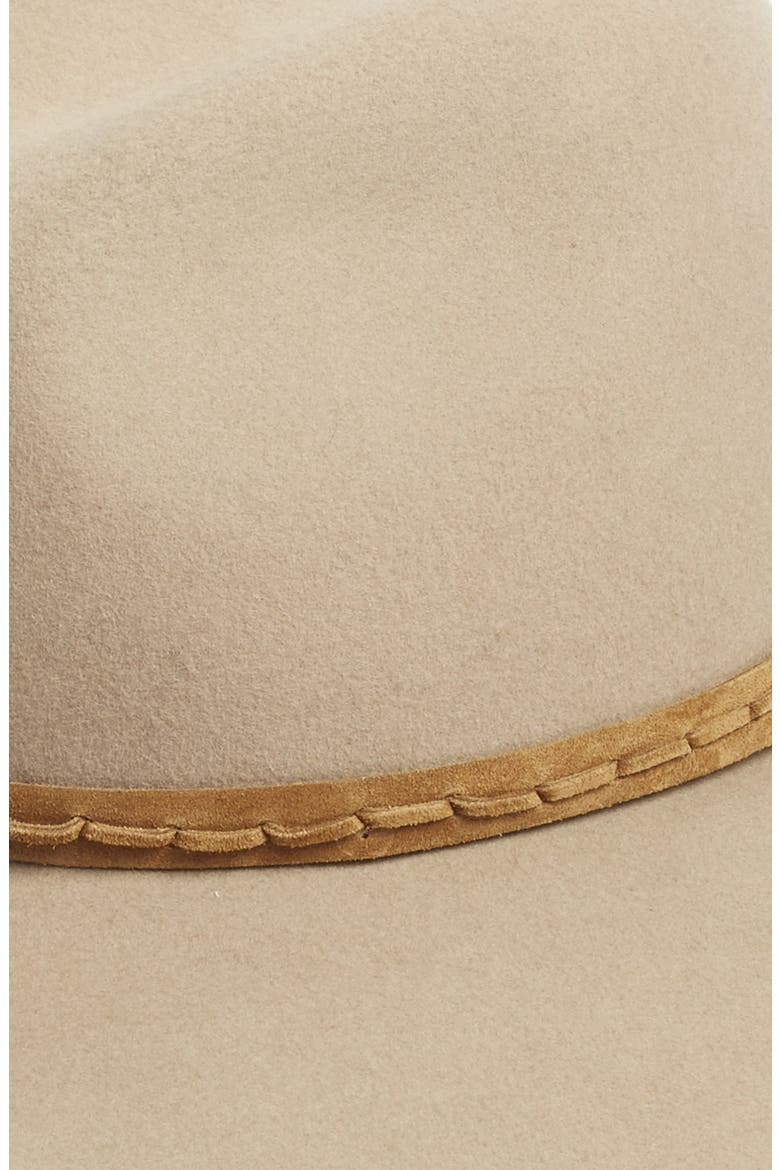 Wide Brim Wool Fedora, Alternate, color, FAWN